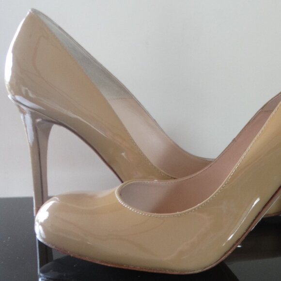 NEW LK Bennett SHILO $305 Tan Pumps Nude Leather 3.75" Heels EU 39 US 8.5 Spain - Picture 3 of 10